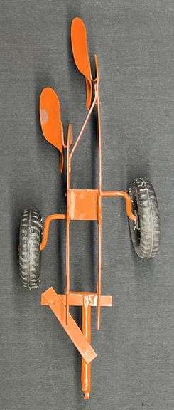 Early Allis-Chalmers C Tractor with 2x Pull Type Plow