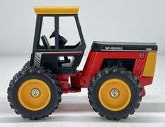 Versatile 256 Tractor, ERTL Vermer Round Baler, ERTL Anhydrous Ammonia Tank & Dump Bed Trailer