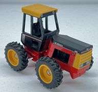 Versatile 256 Tractor, ERTL Vermer Round Baler, ERTL Anhydrous Ammonia Tank & Dump Bed Trailer