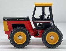 Versatile 256 Tractor, ERTL Vermer Round Baler, ERTL Anhydrous Ammonia Tank & Dump Bed Trailer