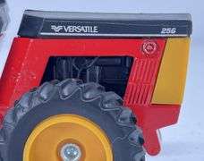 Versatile 256 Tractor, ERTL Vermer Round Baler, ERTL Anhydrous Ammonia Tank & Dump Bed Trailer