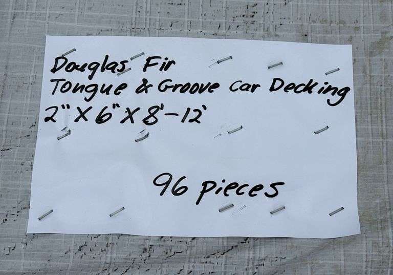 Douglas Fir Tonge & Groove Car Decking