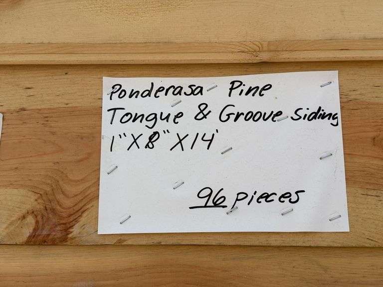Ponderosa Pine Tongue & Groove Siding