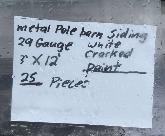 29 Gauge Metal Siding