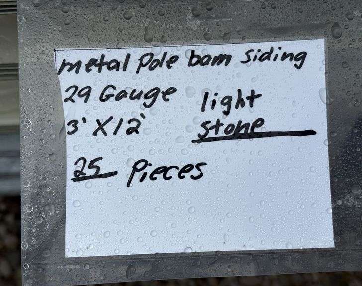 29 Gauge Metal Siding