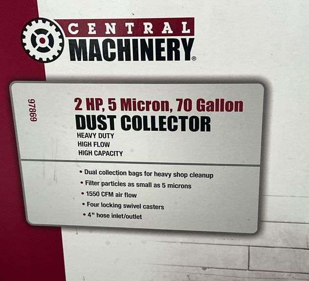 Central Machinery Heavy Duty 70 Gal Dust Collector