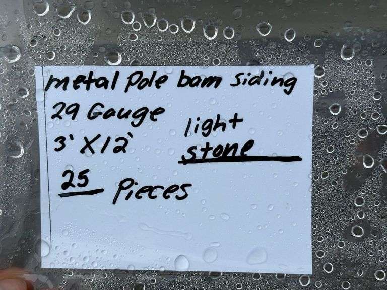 29 Gauge Metal Siding