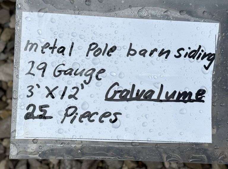 29 Gauge Metal Siding
