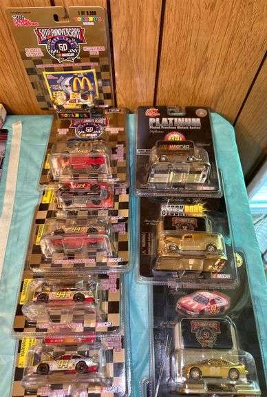 Nascar Gold & Platinum Commemorative  Scale Cars