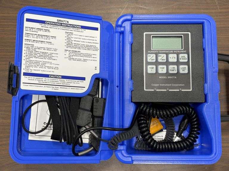 Cooper SRH77A Temperature/Humidity Digital Instrument