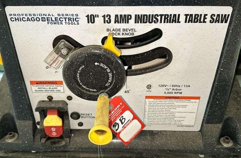 Chicago Electric Professional Series 10" Industrial Table Saw