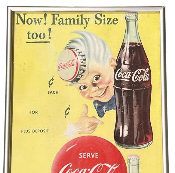 Coca-Cola Framed Advertising