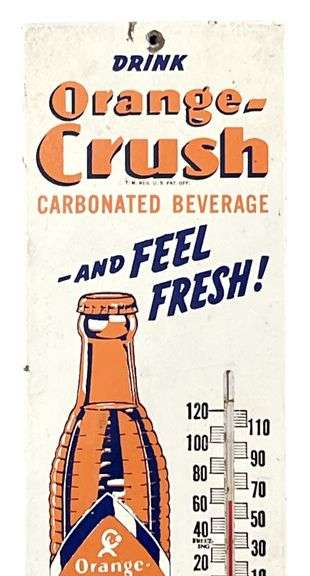 Orange-Crush "Drink And Feel Fresh" Thermometer