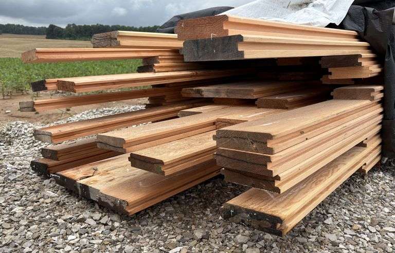 Douglas Fir Tonge & Groove Car Decking