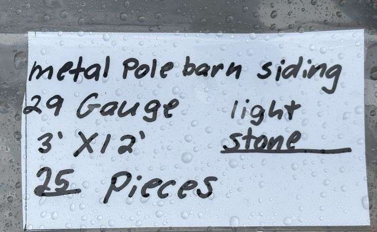 29 Gauge Metal Siding