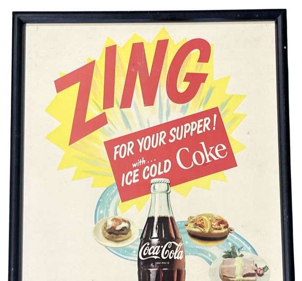 Coca-Cola Framed Advertising
