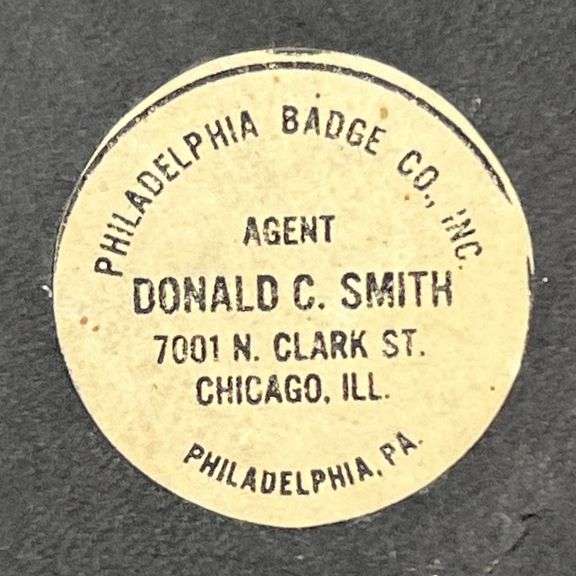 Orange-Crush Celluloid Button Sign