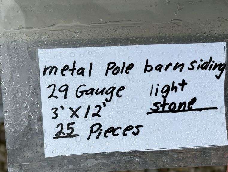 29 Gauge Metal Siding