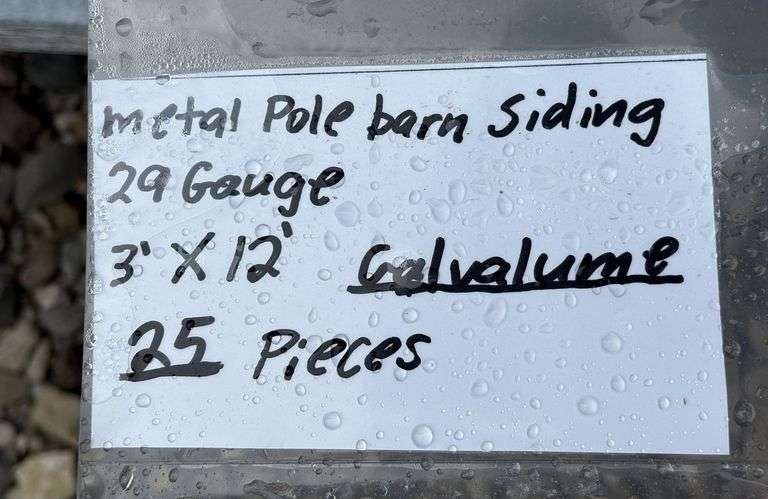 29 Gauge Metal Siding