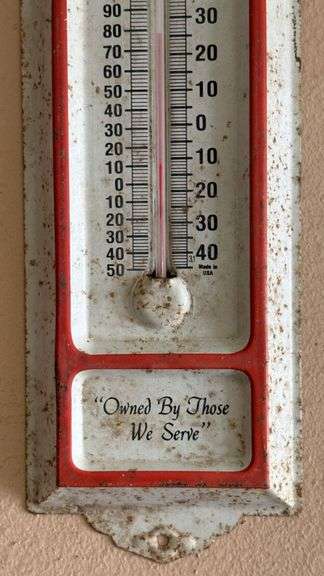 Harrison County R.E.M.C. Thermometer