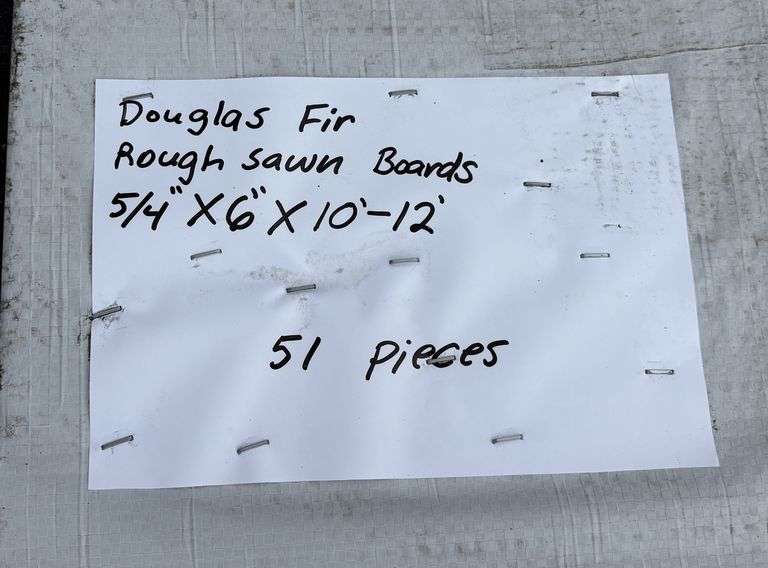 Douglas Fir Rough Sawn Lumber