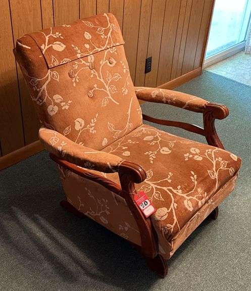 Vintage Upholstered Rocker