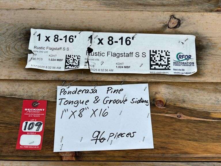 Ponderosa Pine Tongue & Groove Siding