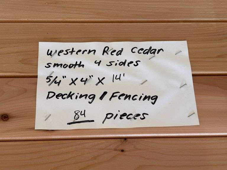 Western Red Cedar Smooth Four Sides Decking/Fencing