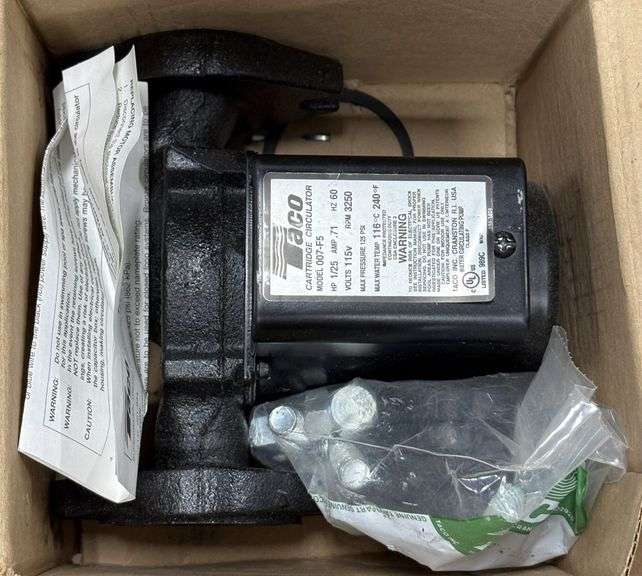Electrical Equipment & Taco Cartridge Circulator
