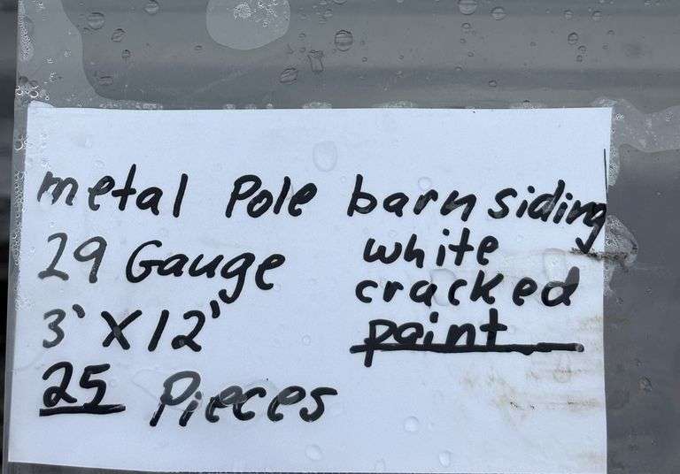 29 Gauge Metal Siding