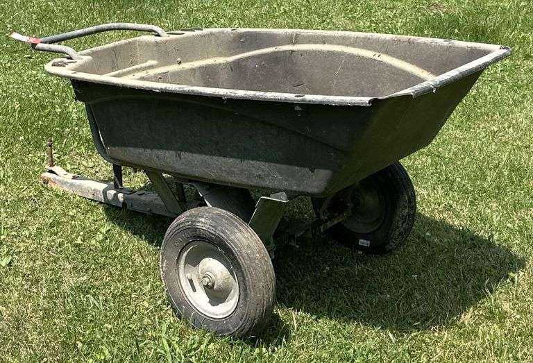 Precision Pull Type Dump Lawn Cart
