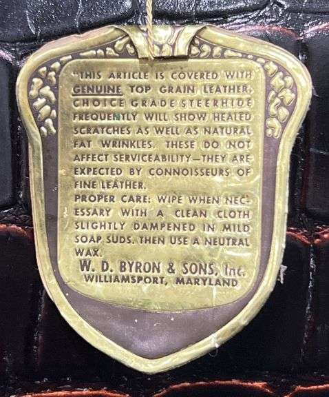 Vintage Byron & Sons Leather Doctors Bag