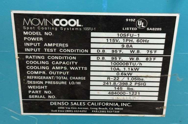 Denso MovinCool Spot Cooling System