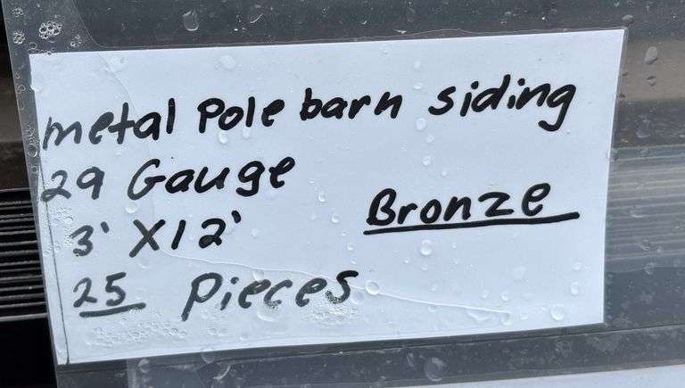 29 Gauge Metal Siding