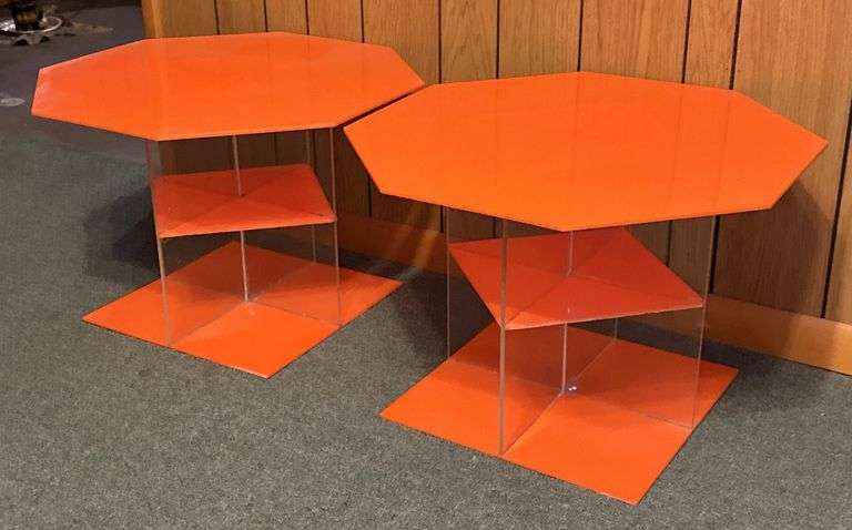 Octagonal End Tables made by Paul Quick