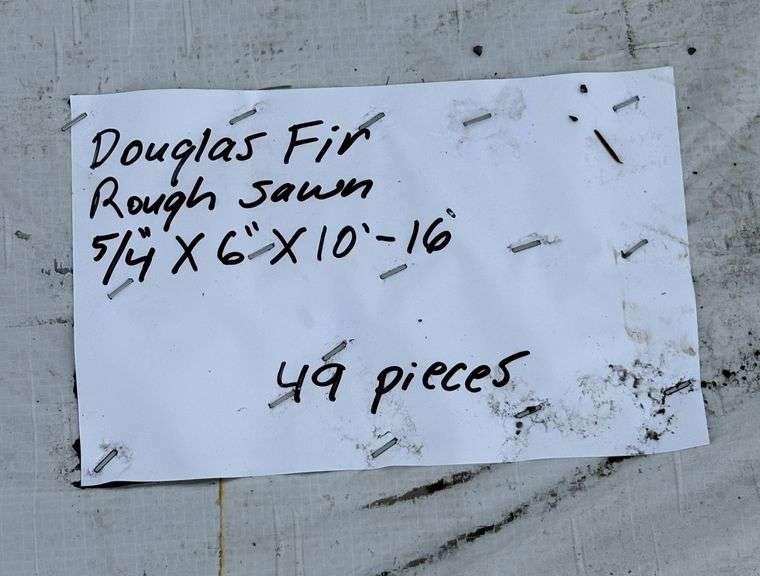 Douglas Fir Rough Sawn Lumber