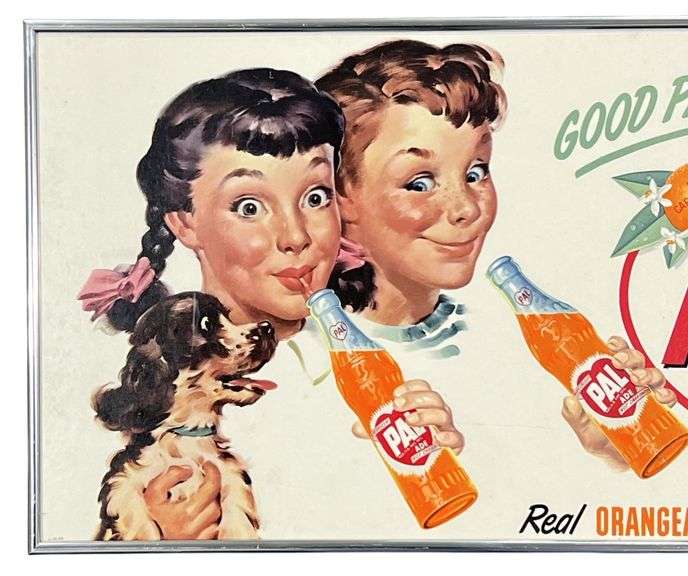 Pal Ade Orangeade Soda Framed Advertising