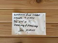 Western Red Cedar Smooth Four Sides Decking/Fencing