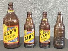Dad's Root Beer Amber Bottles