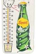 Squirt Soda Thermometer & Carboard Display