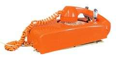 Vintage Retro Orange Rotary Phone