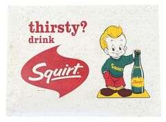 Squirt Soda Thermometer & Carboard Display