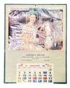 Warner's Service Gas Station "Young America-Indiana" 1955 Calendar