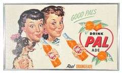 Pal Ade Orangeade Soda Framed Advertising