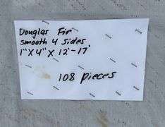 Douglas Fir Smooth Four Sides Lumber
