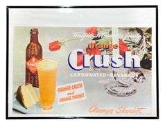 Orange-Crush Framed Advertisement