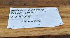 Western Redwood Fence Posts