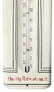 Coca-Cola "Drink in Bottles" Button Top Thermometer