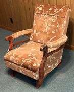 Vintage Upholstered Rocker