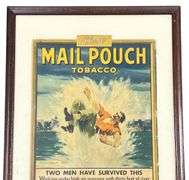 Mail Pouch Tobacco & Purina Chicken Feed Framed Advertisements